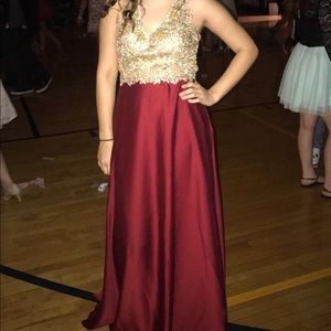 red homecoming dress